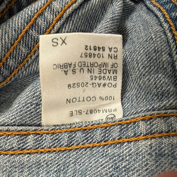 AG Adriano Goldschmied Light Blue Jean Jacket - Picture 9 of 11